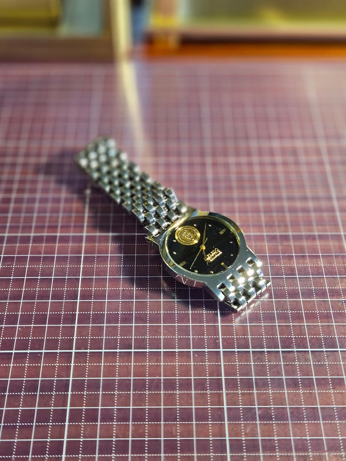 알프레도 베르사체 실버 메탈 시계 쿼츠 상품이미지5