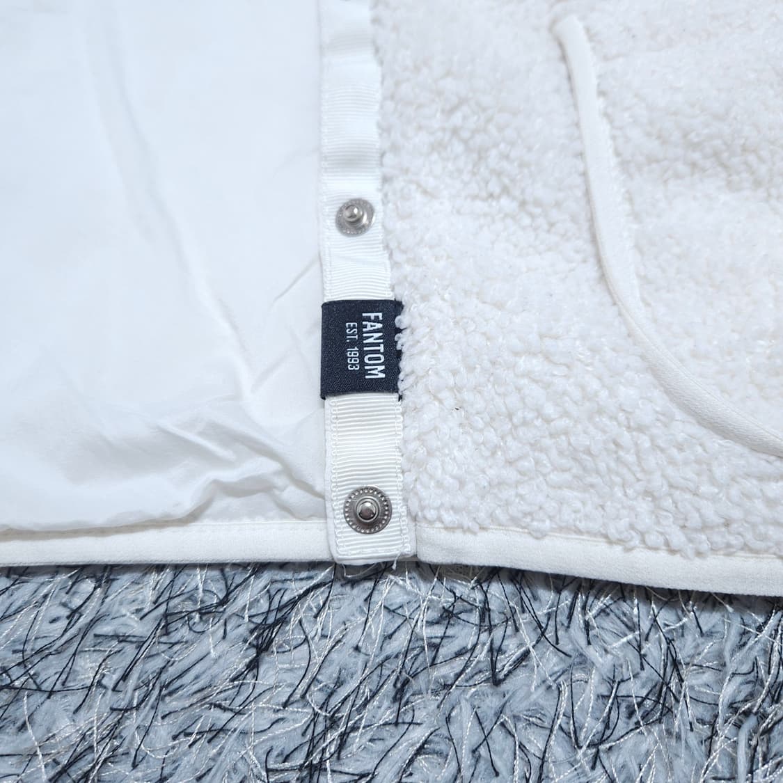 팬텀골프)90 여자 아이보리 방풍패딩조끼 양털조끼 / 왕눈이샵 상품이미지5