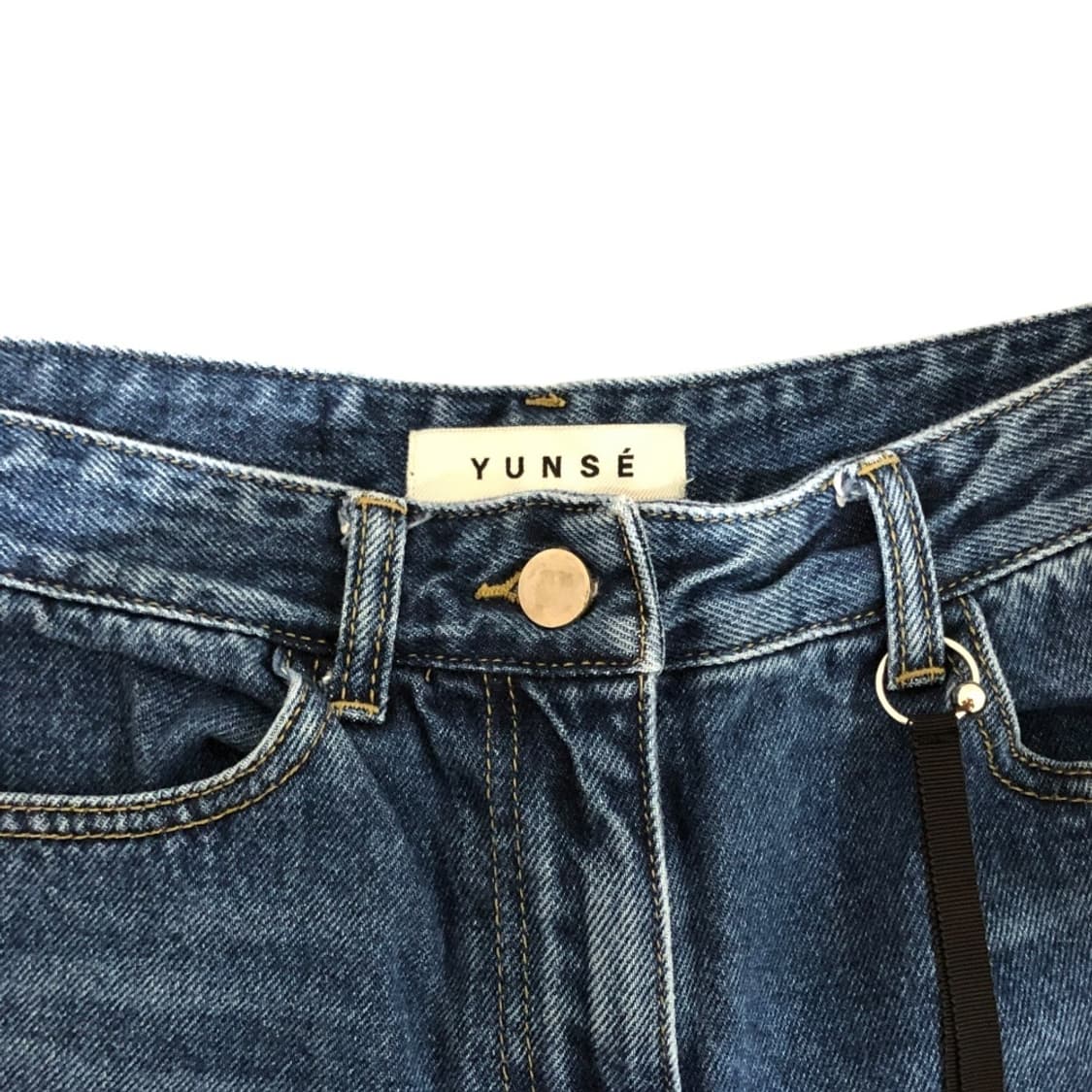 pierced curved denim blue 상품이미지2