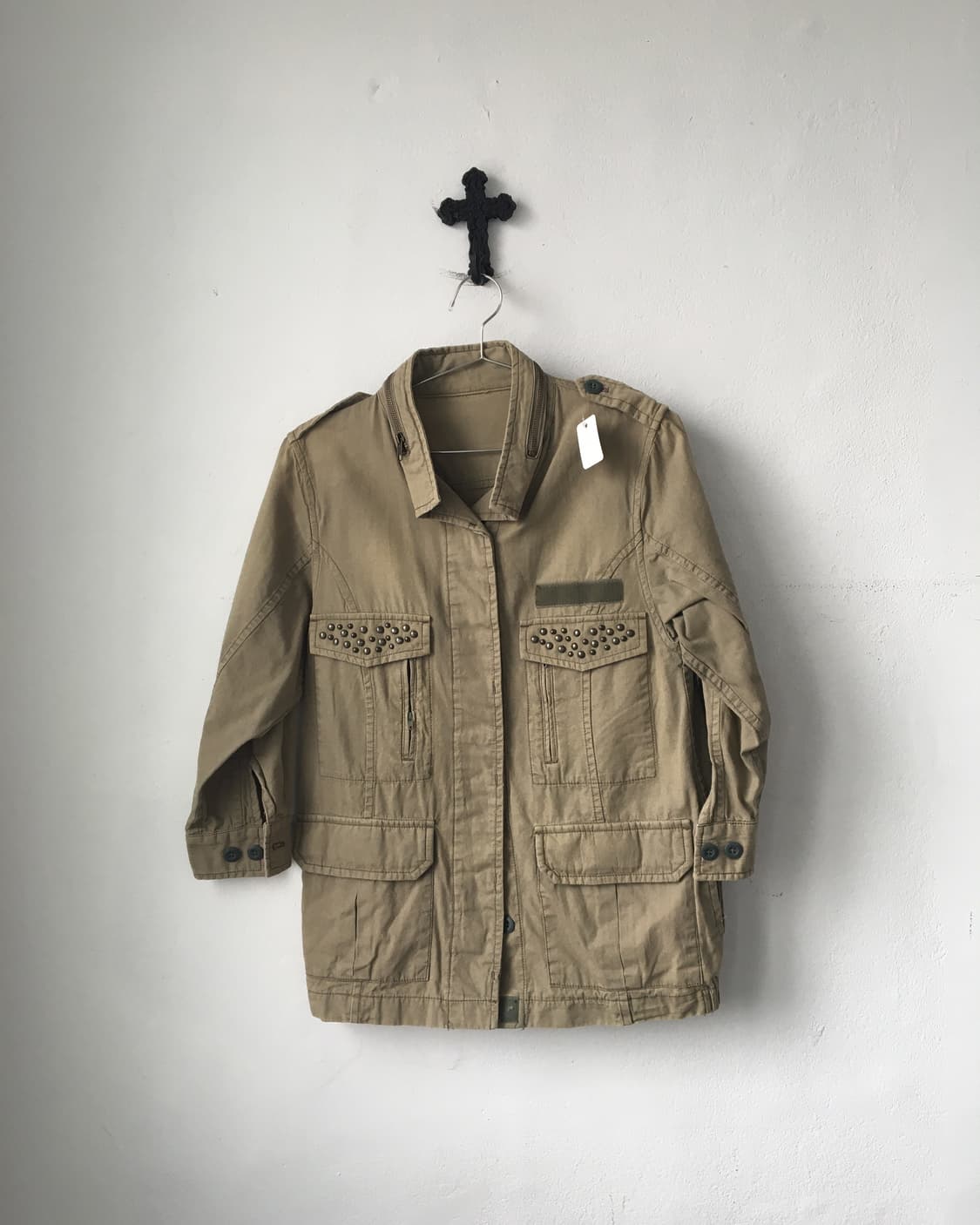 Stud point high neck jacket 상품이미지2