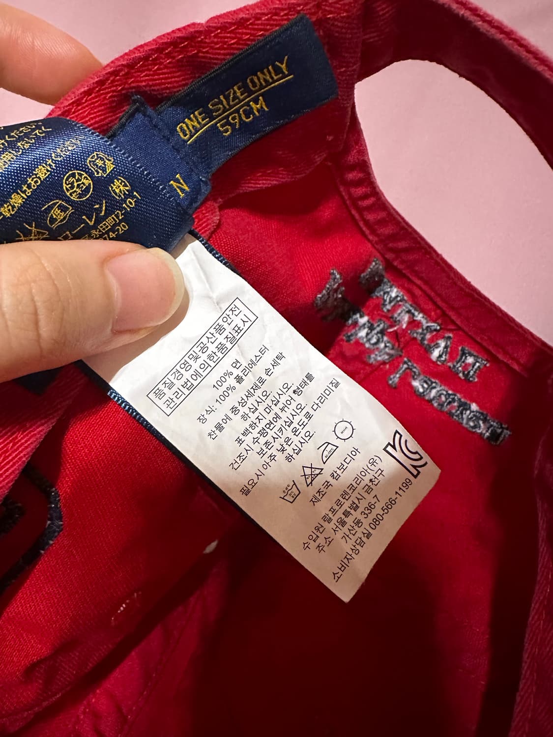 빈티지 폴로랄프로렌 레드 모자 폴로모자 폴로 볼캡 빅포니 모자 상품이미지7
