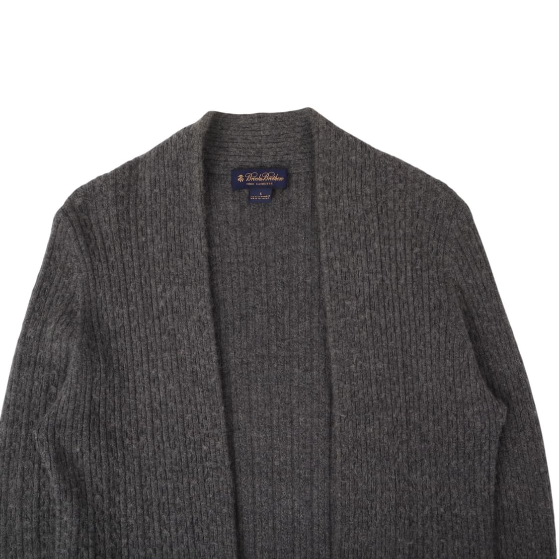 브룩스브라더스 그레이 캐시미어 100 오픈 가디건 상품이미지2