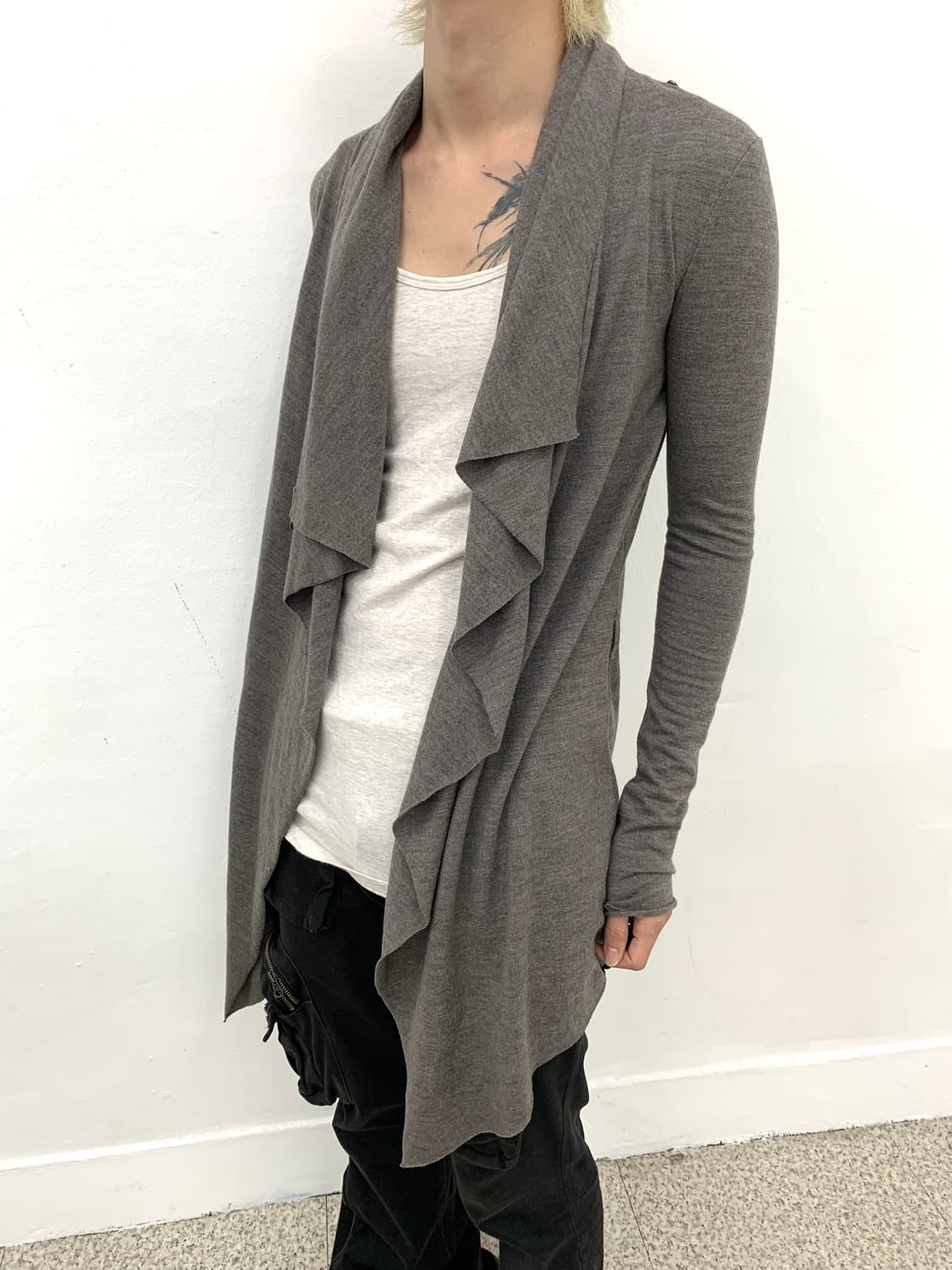 Helmut Lang draped wool cardigan    상품이미지2