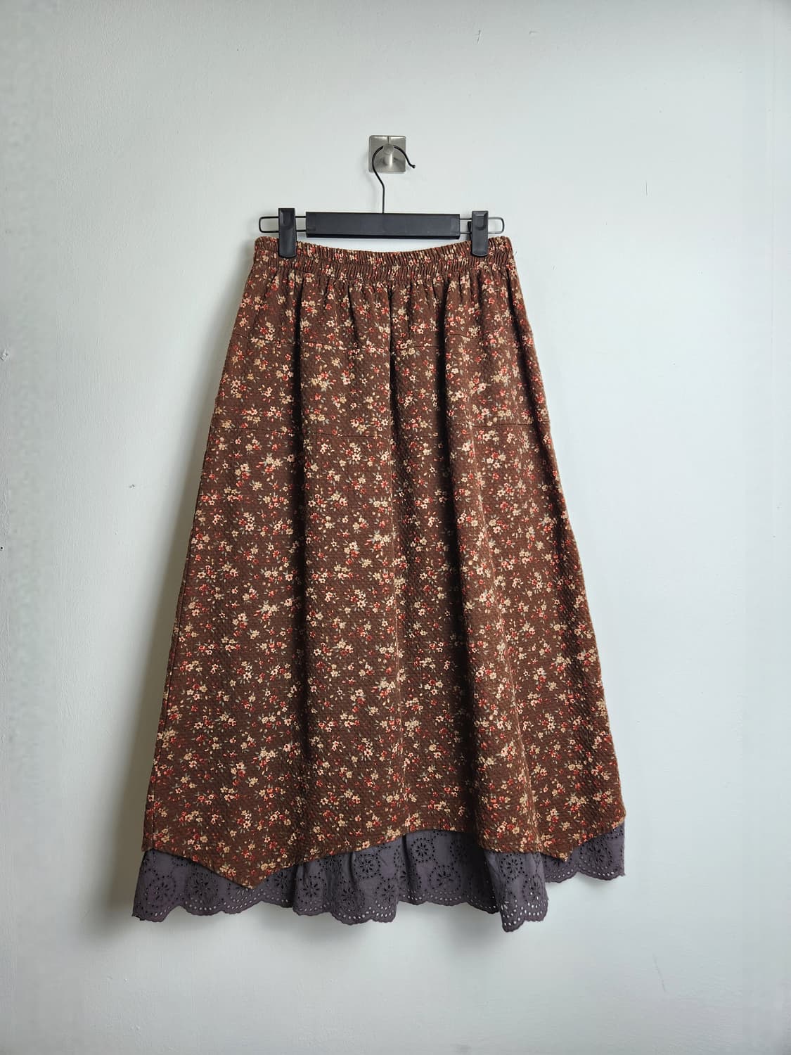 잔꽃 레이스 롱 스커트 상품이미지6