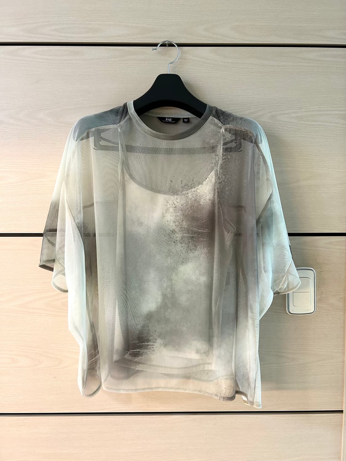 Bleached Pattern Layerd T Shirt 상품이미지1