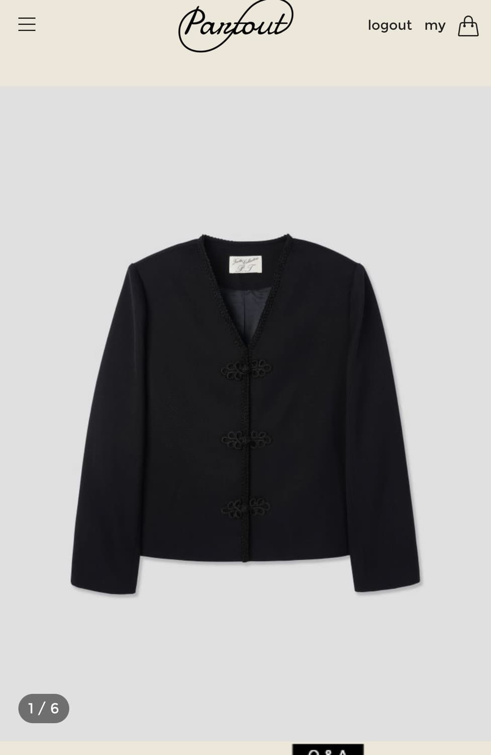 partout cloud frog button jacket 상품이미지1