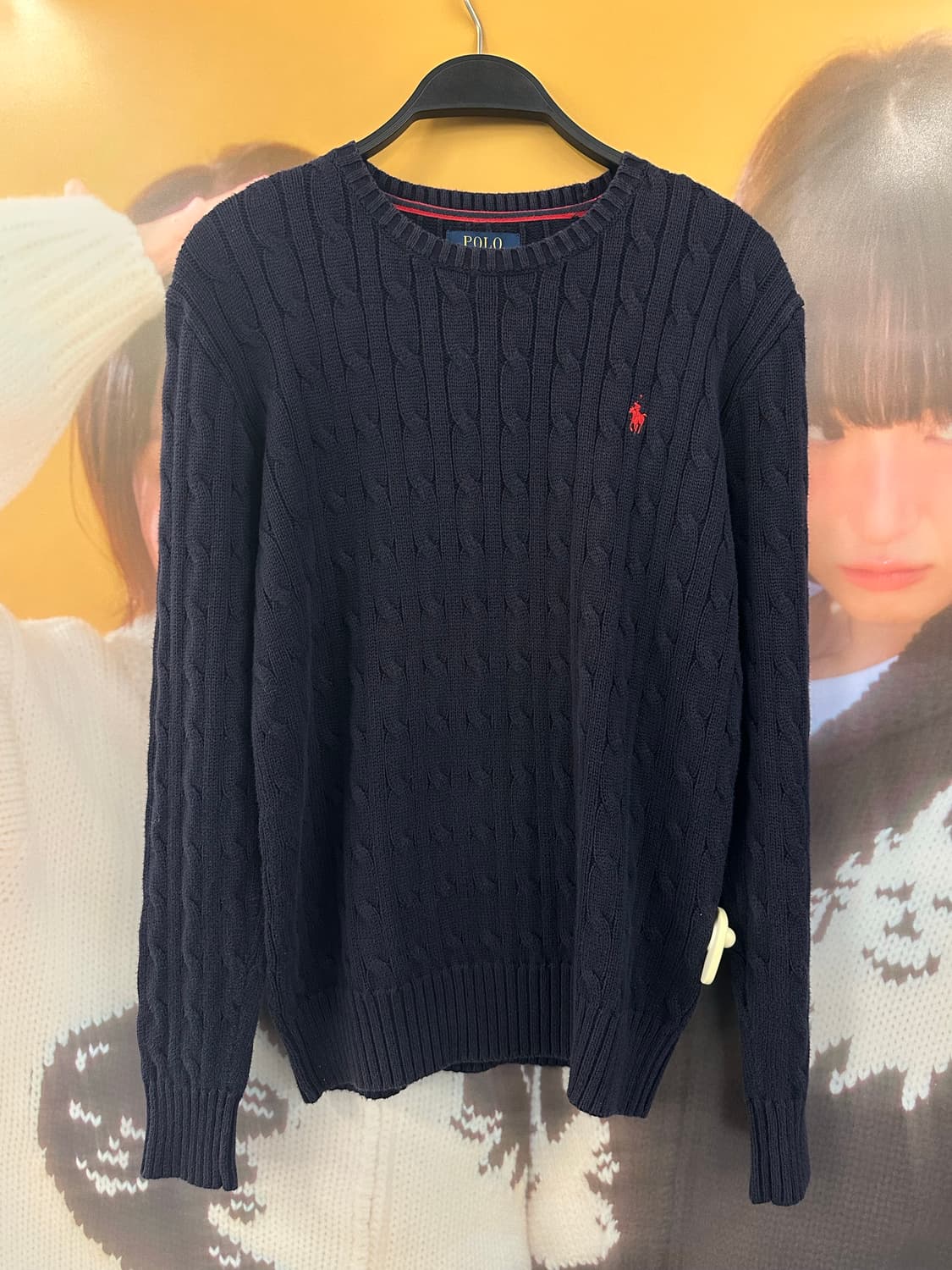 POLO 폴로 네이비 케이블니트 상품이미지1