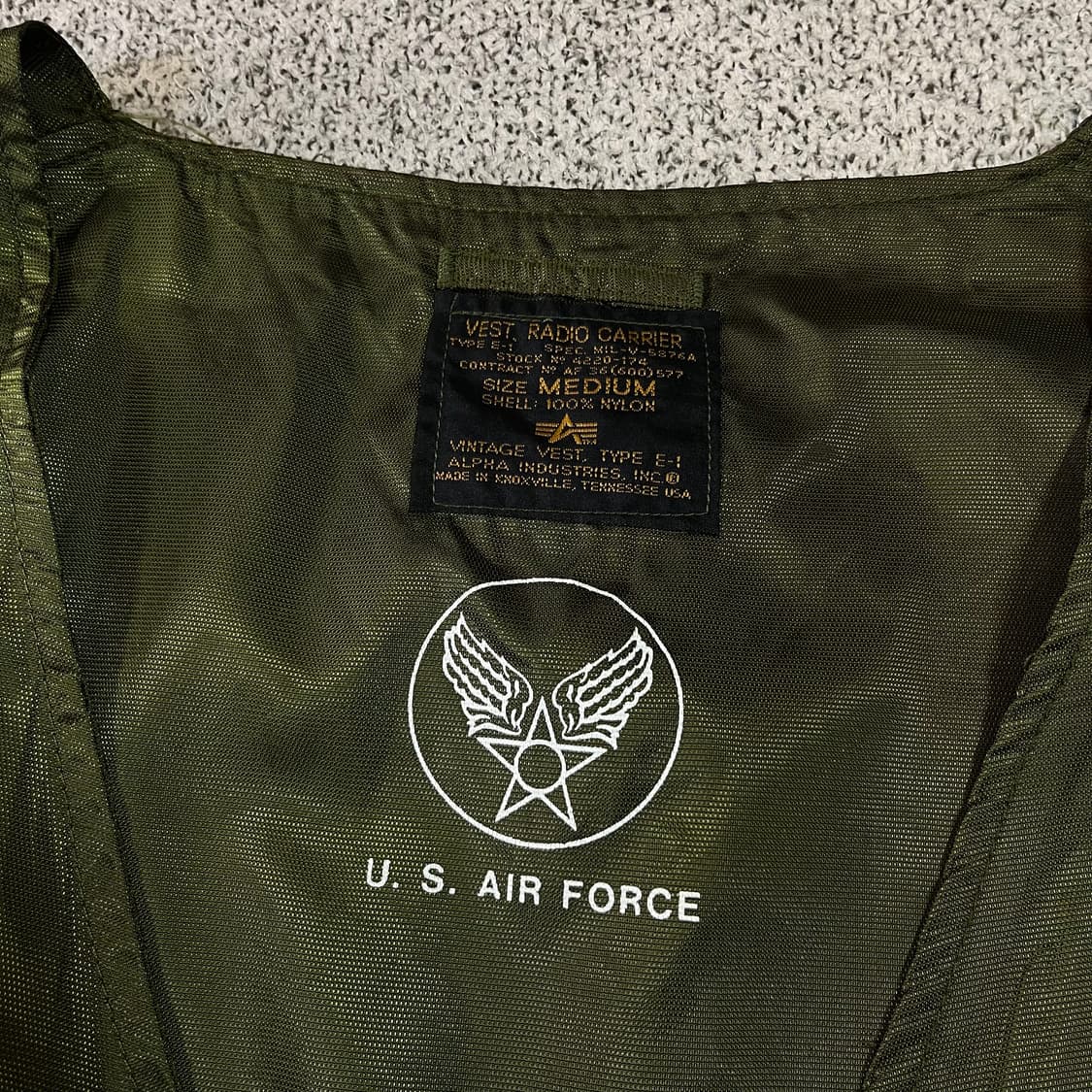 알파인더스트리 90‘s E-1 밀리터리 베스트 자켓 상품이미지8