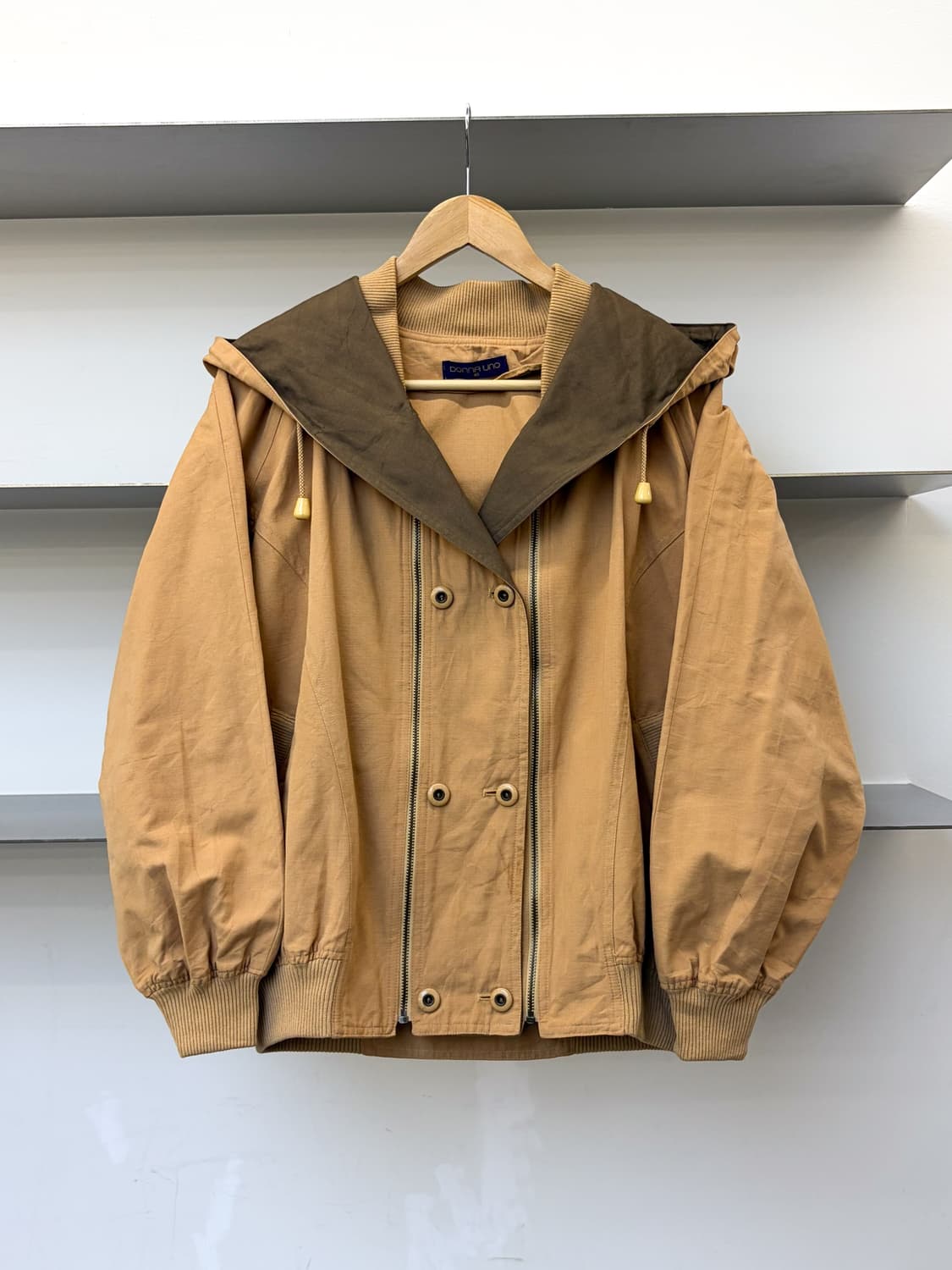 돈나 우노 더블 브레스티드 집 후드 자켓 상품이미지1