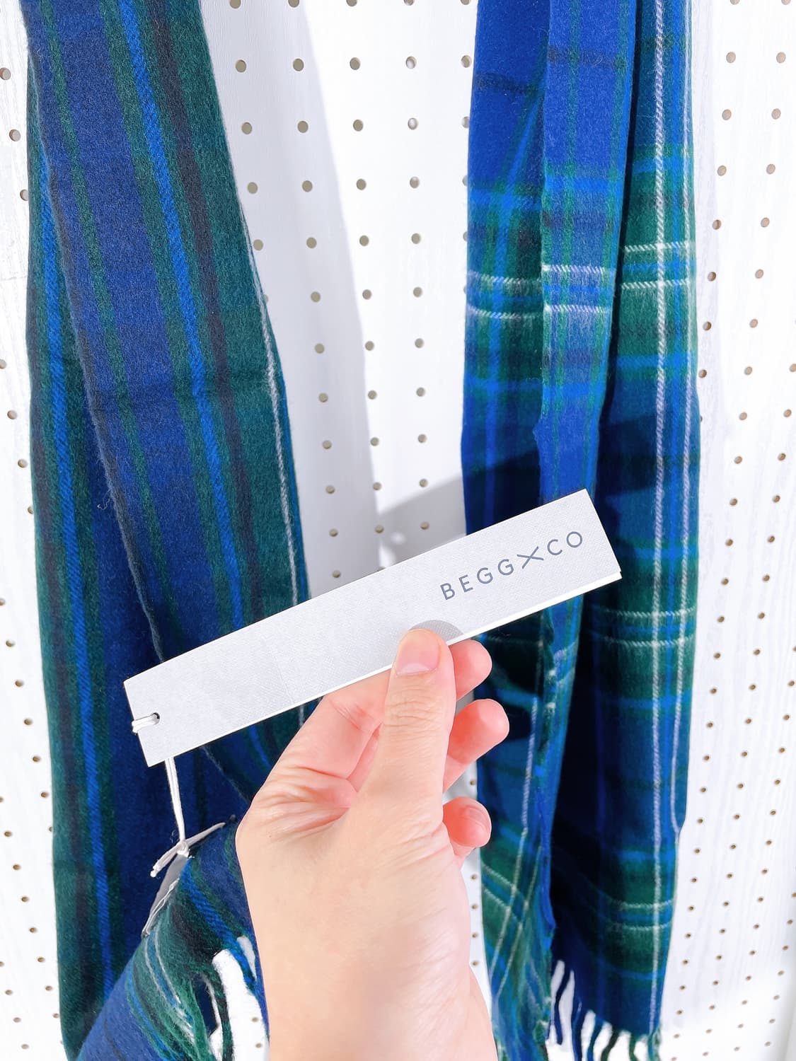 (정품/새상품) 베그앤코 네이비 울 캐시미어 블렌드 머플러 상품이미지2