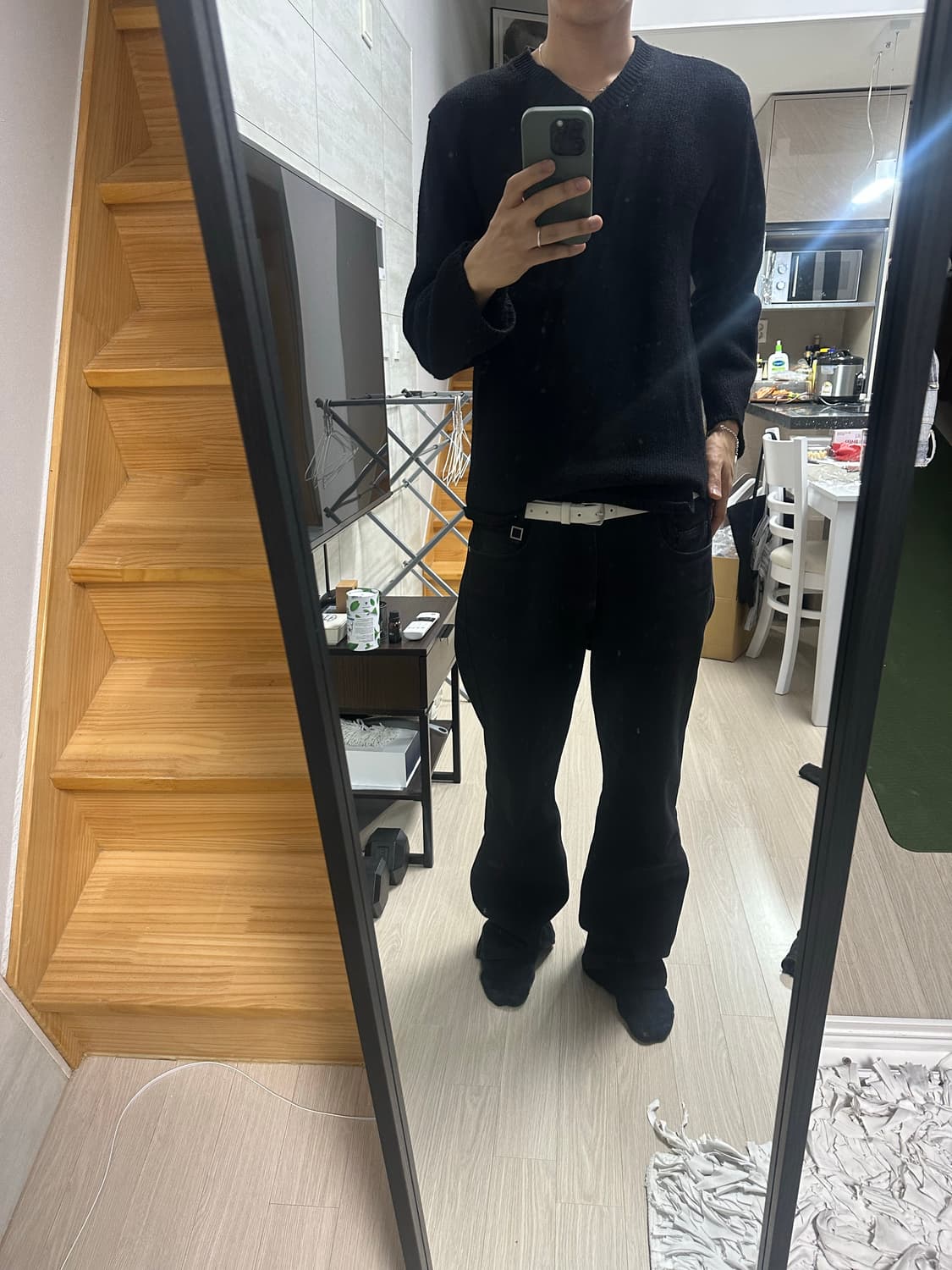 꼼데가르송 셔츠 asymmetrical 브이넥 니트 M 상품이미지4