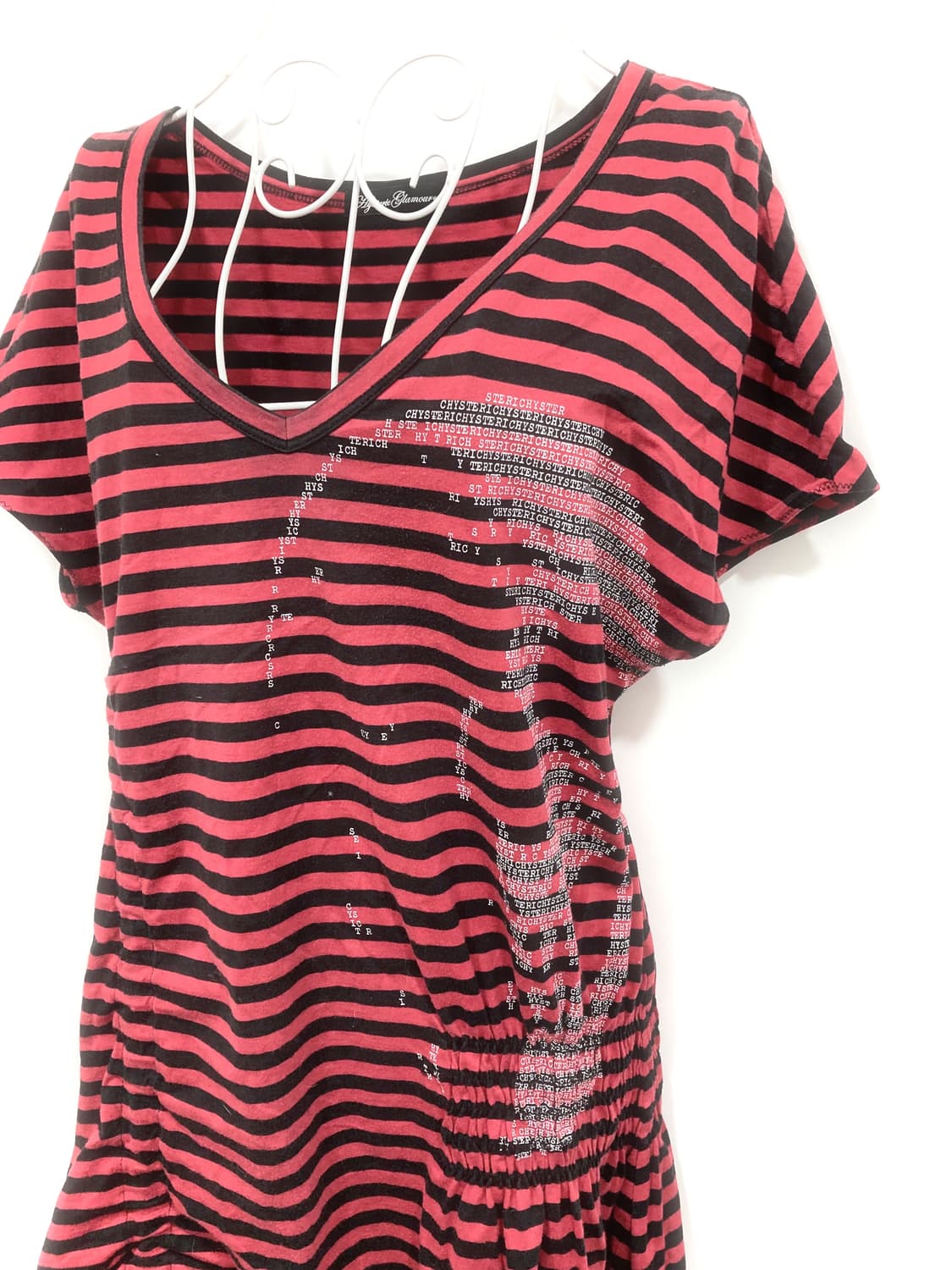 Hysterical Glamour stripe shirring top 상품이미지3