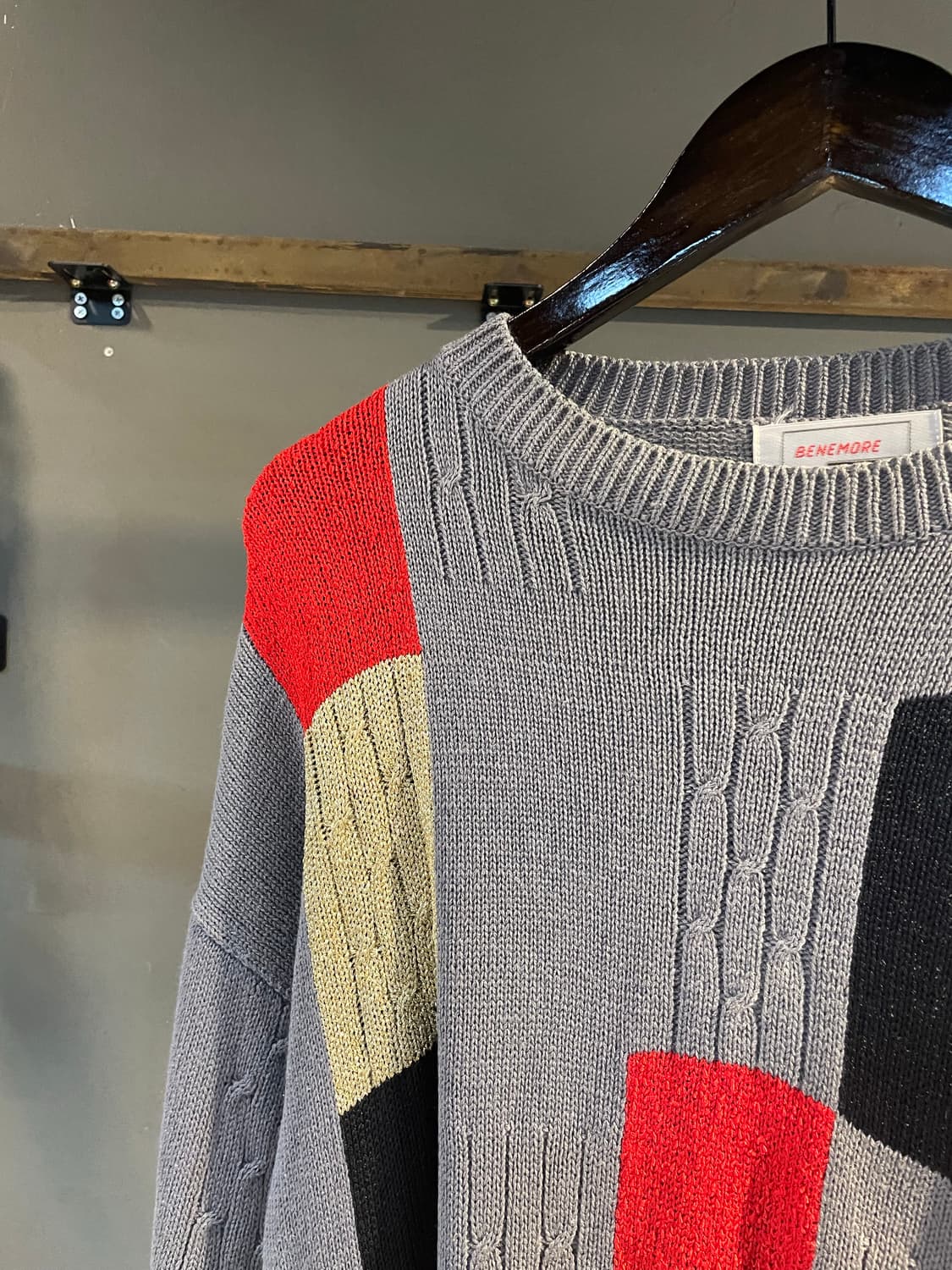 빈타지 컬러패턴 니트 상품이미지2