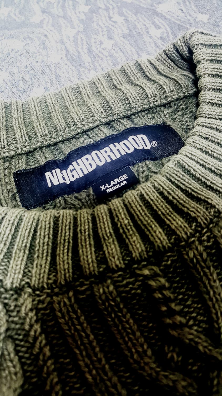 네이버후드 NEIGHBORHOOD WASHED CABLE KNIT  상품이미지5