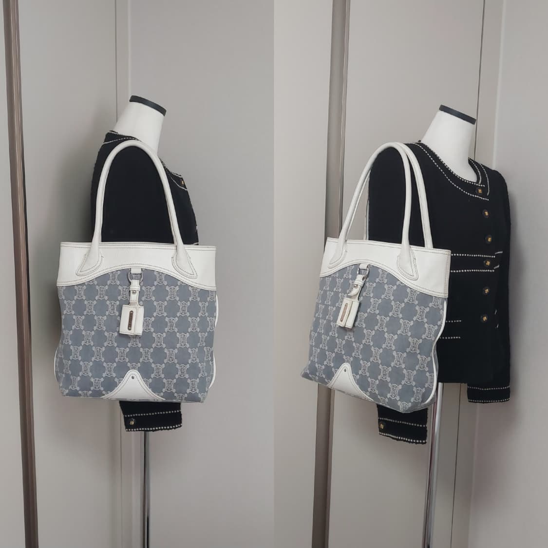 셀린느 데님 마카담 트리오페 숄더백 토트백 (정품) 상품이미지4