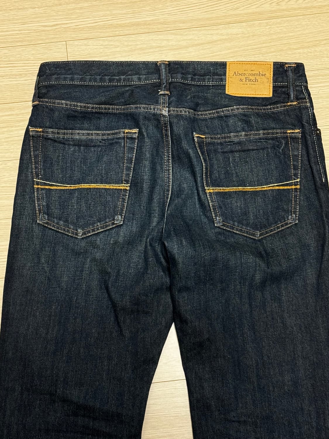 아베크롬비 셀비지 버튼플라이 스트레이트 데님 팬츠 33x32 상품이미지4