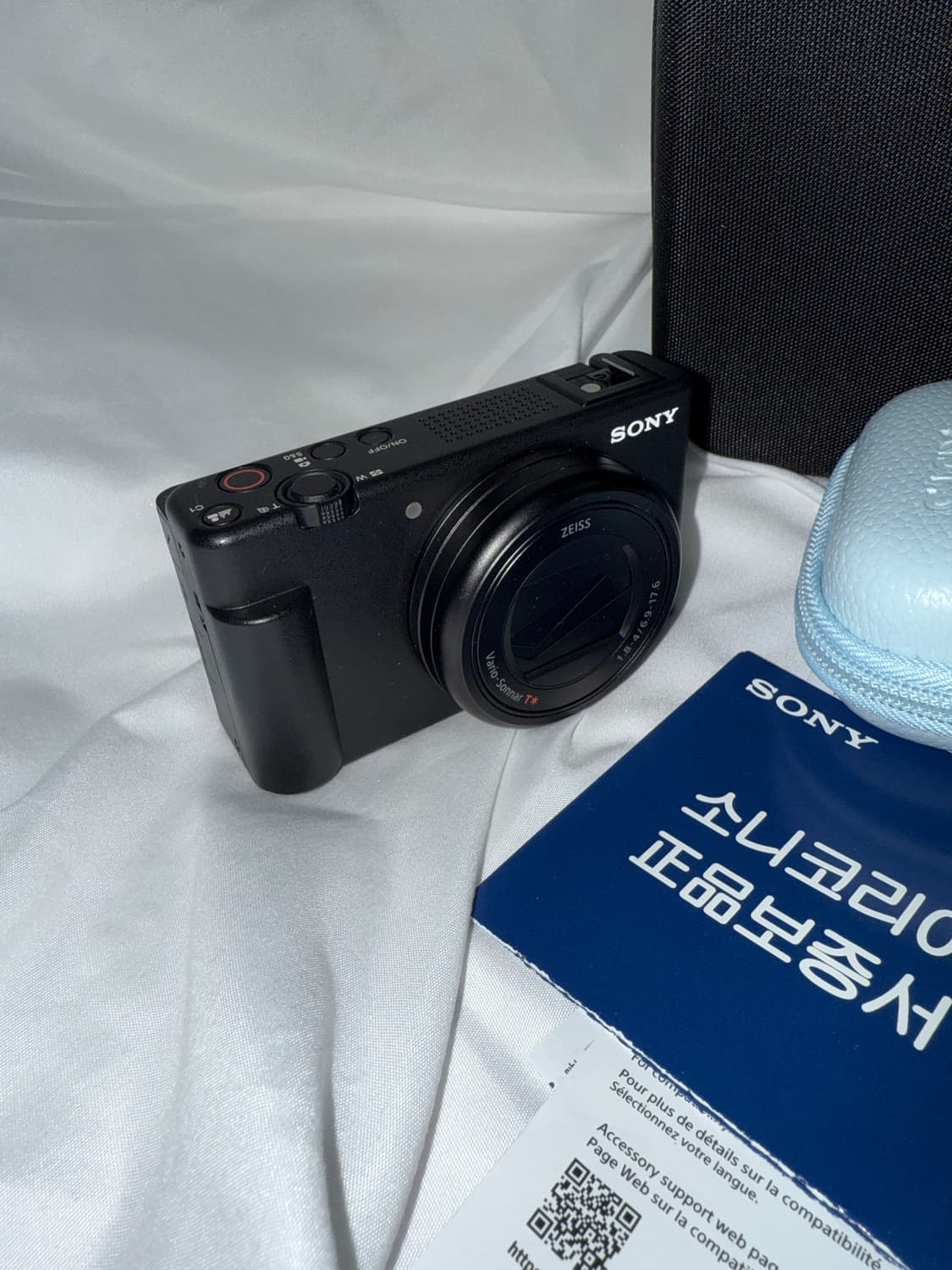 소니 ZV-1M2 블랙 풀박스 + SD 128GB + 휴대용 플래시(개별 상품이미지4