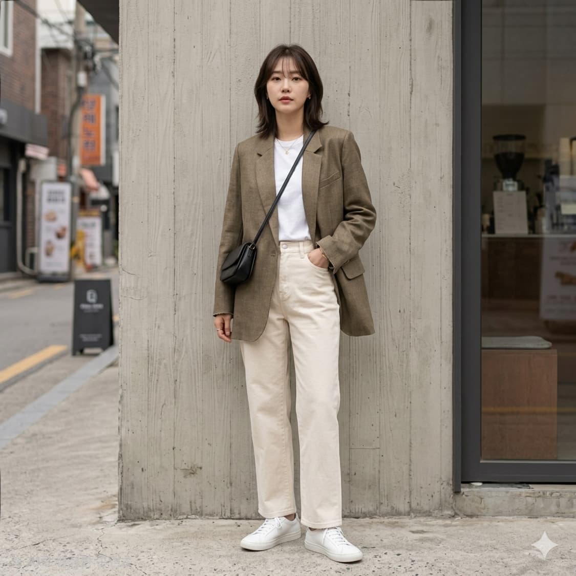 타임(TIME) 린넨 100% 테일러드 싱글 자켓 상품이미지1