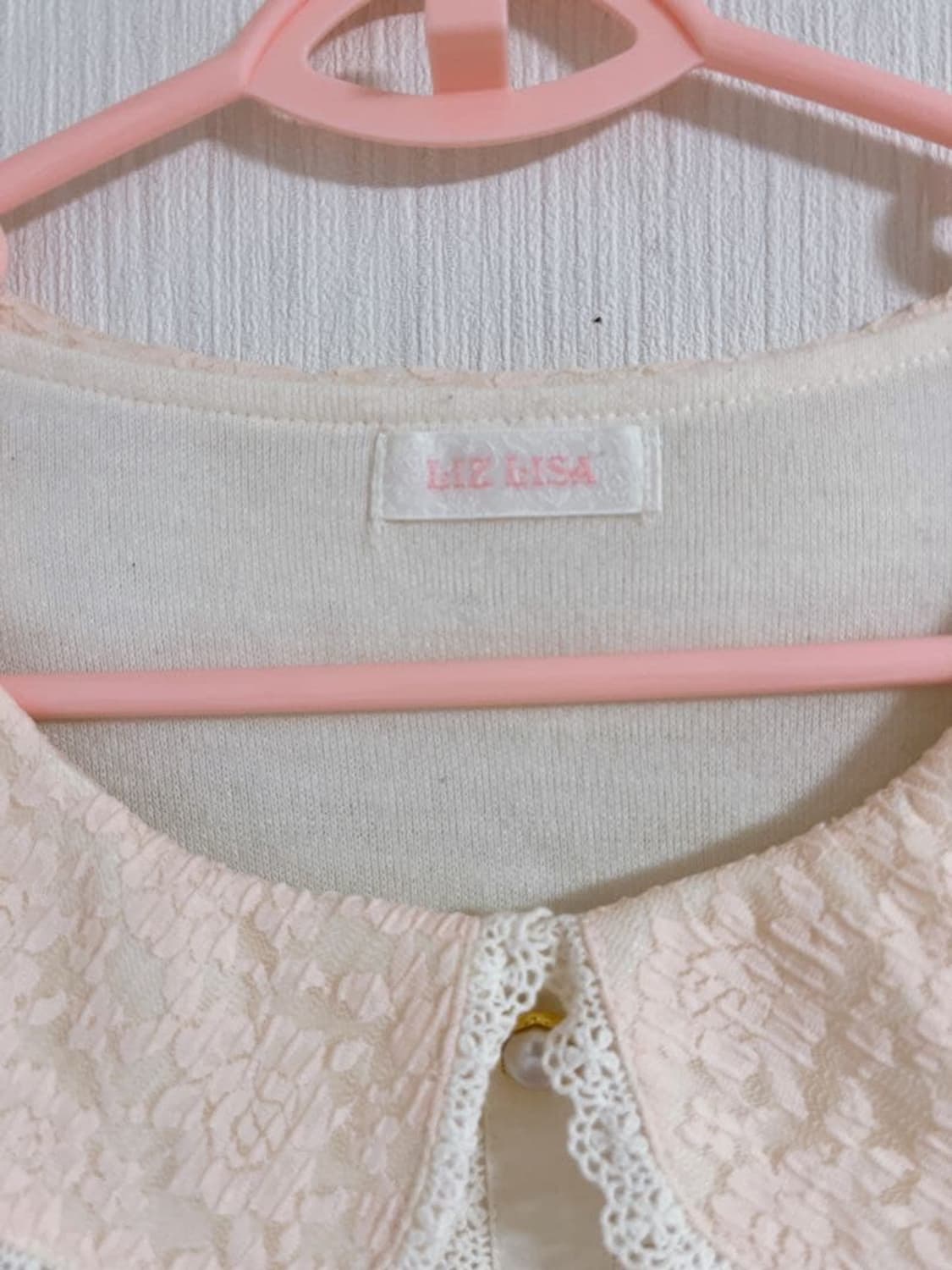 오늘만 고전 리즈리사 핑크 플라워 레이스 히메갸루 탑 유일매물 라떼갸루 상품이미지3