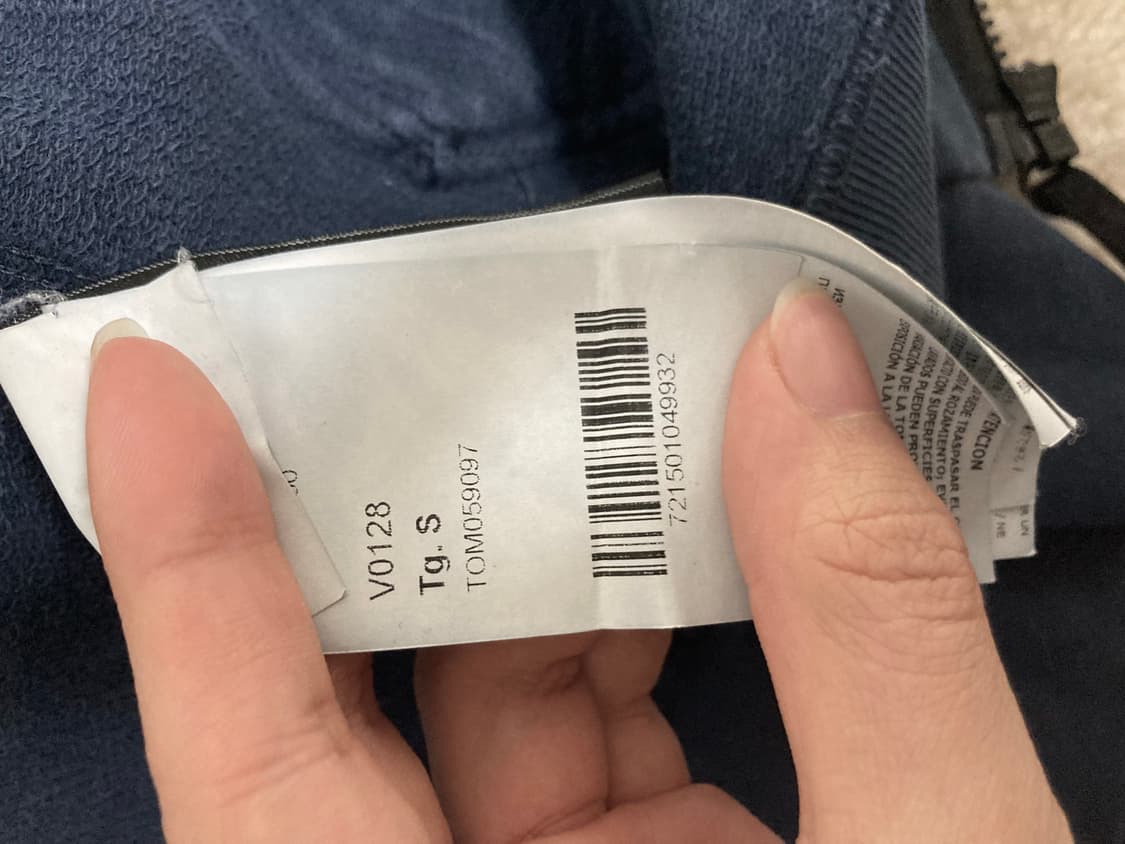 스톤아일랜드 와펜 후드집업 s 다잉 다크 네이비 상품이미지4