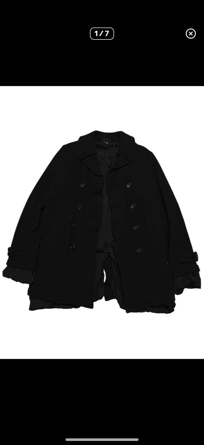 꼼데가르송 블랙 피코트 상품이미지1