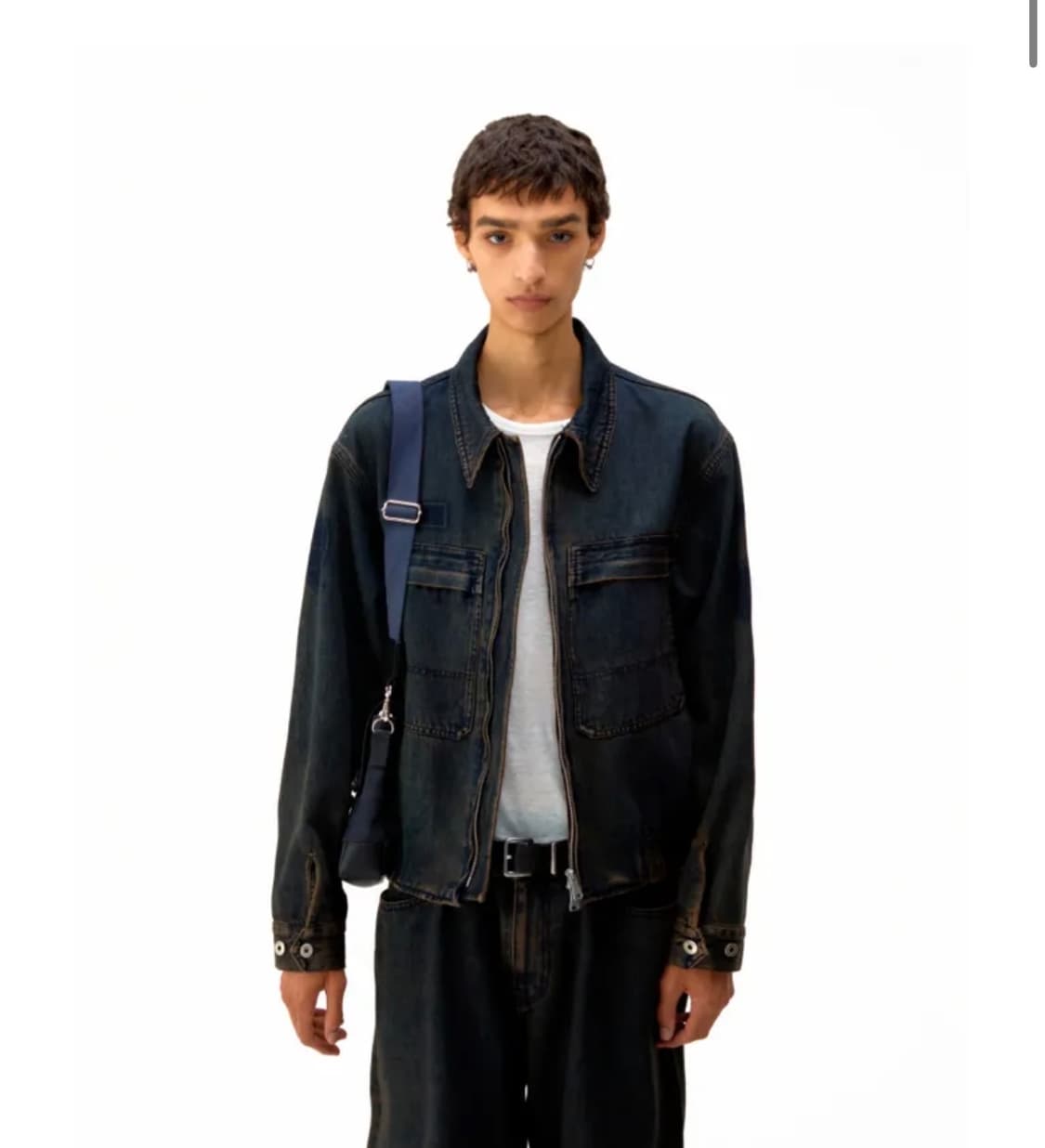 coor 쿠어 틴트 데님 자켓 (인디고브라운) 상품이미지2