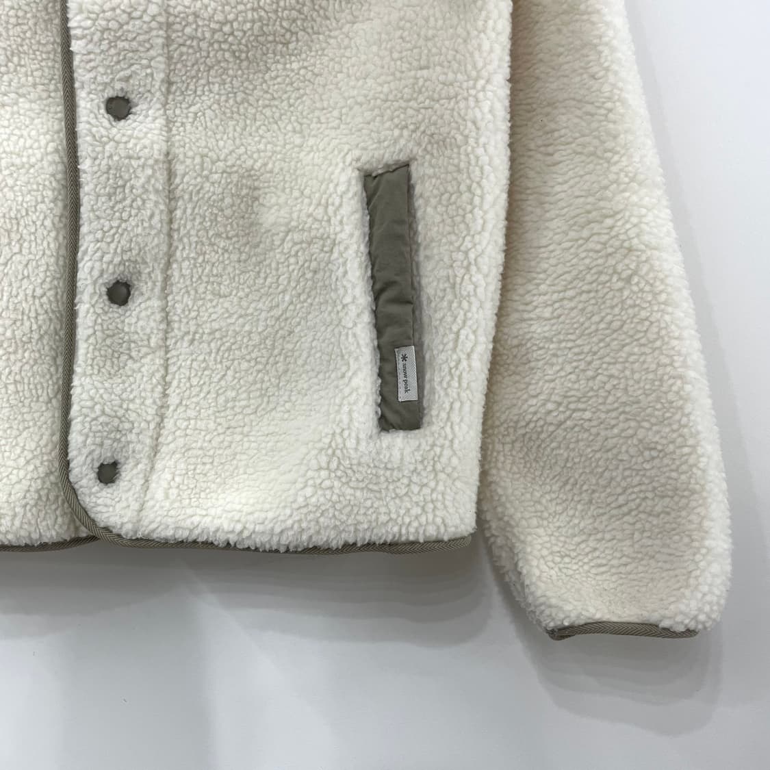 스노우피크 뽀글이 아이보리 플리스 자켓 상품이미지4