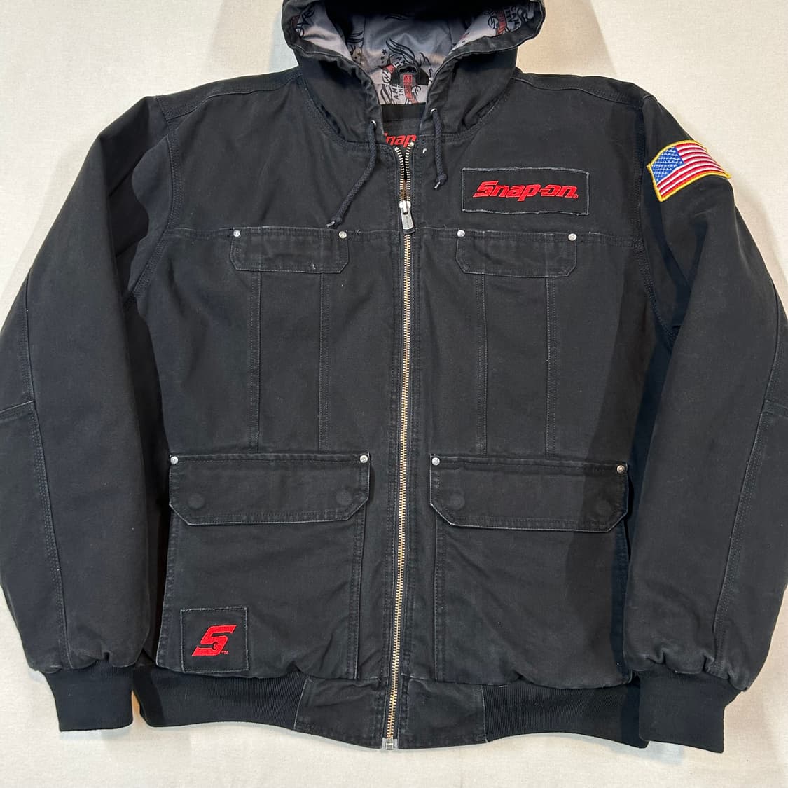 XL) 스냅온 SNAP-ON USA 블랙 액티브 후드 자켓 상품이미지2