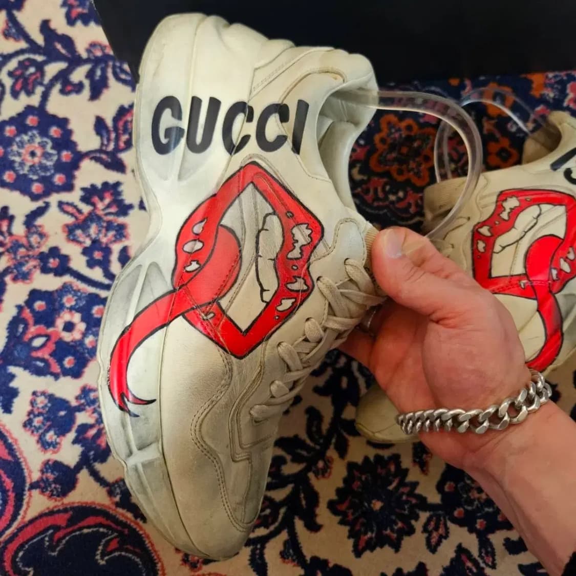 구찌(GUCCI) 더티 라이톤 입술 스니커즈 6 size(255-260) 상품이미지4