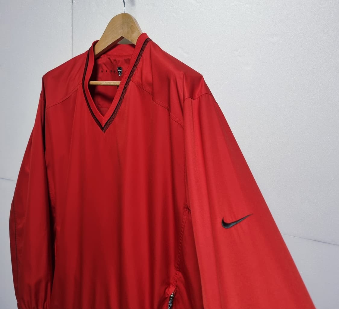 남성 레어 나이키 골프 빈티지 구형 암 스우시 웜업 우븐 바람막이 상품이미지1