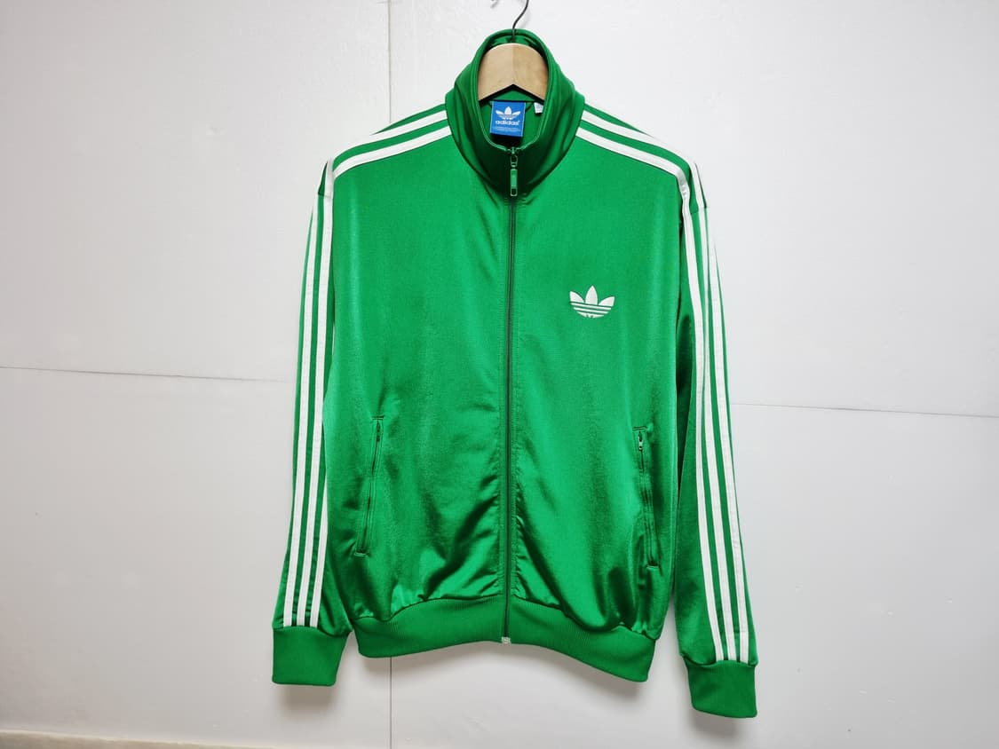 남성 아디다스 그린 파이어버드 트랙탑 져지 집업 저지 상품이미지2