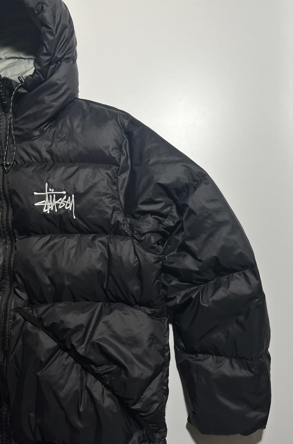 스투시 마이크로 립스탑 다운 파카 블랙 상품이미지2