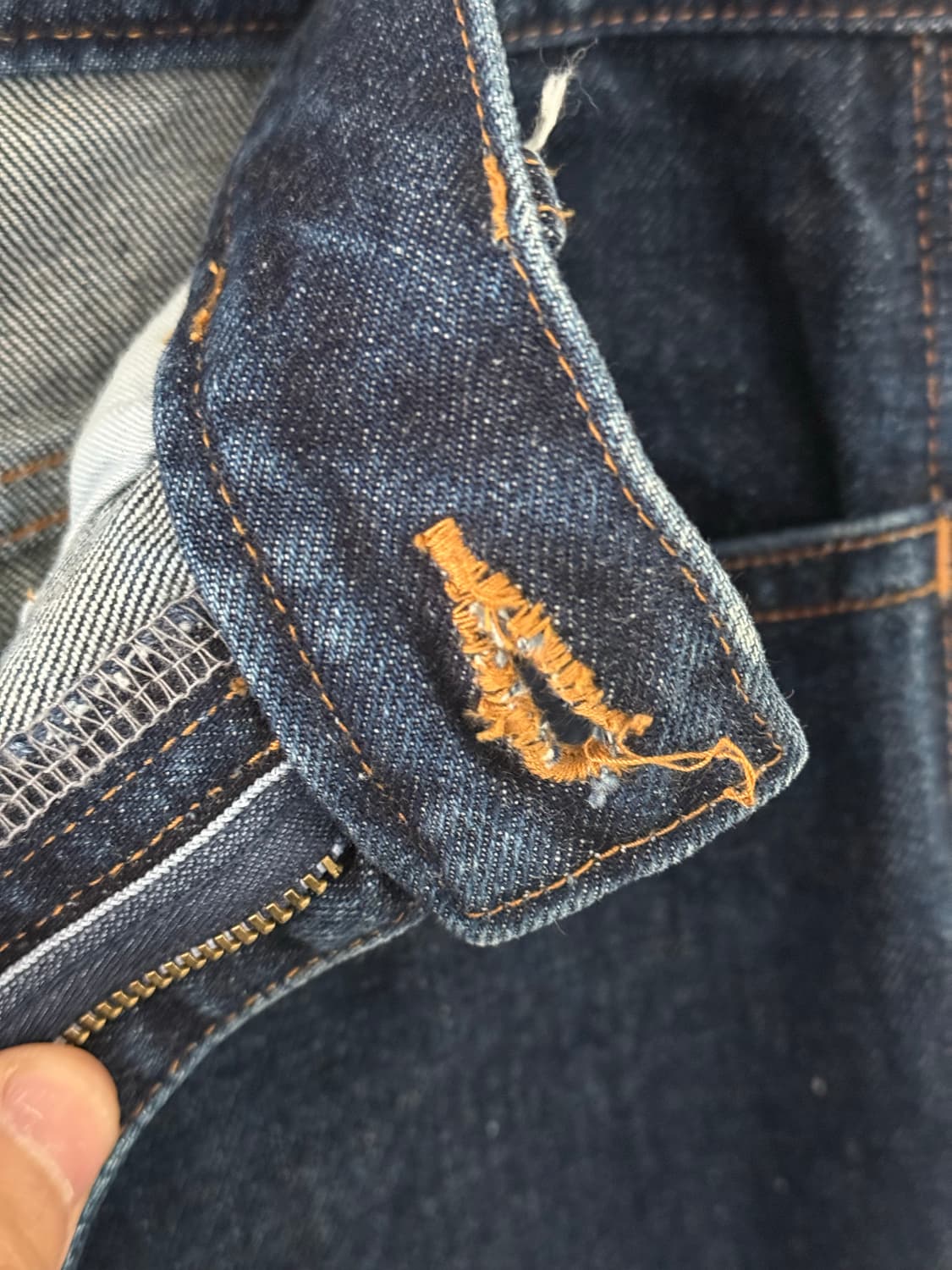 toga virilis 토가 비릴리스 플레어 컷오프 지퍼 데님팬츠 32 상품이미지4