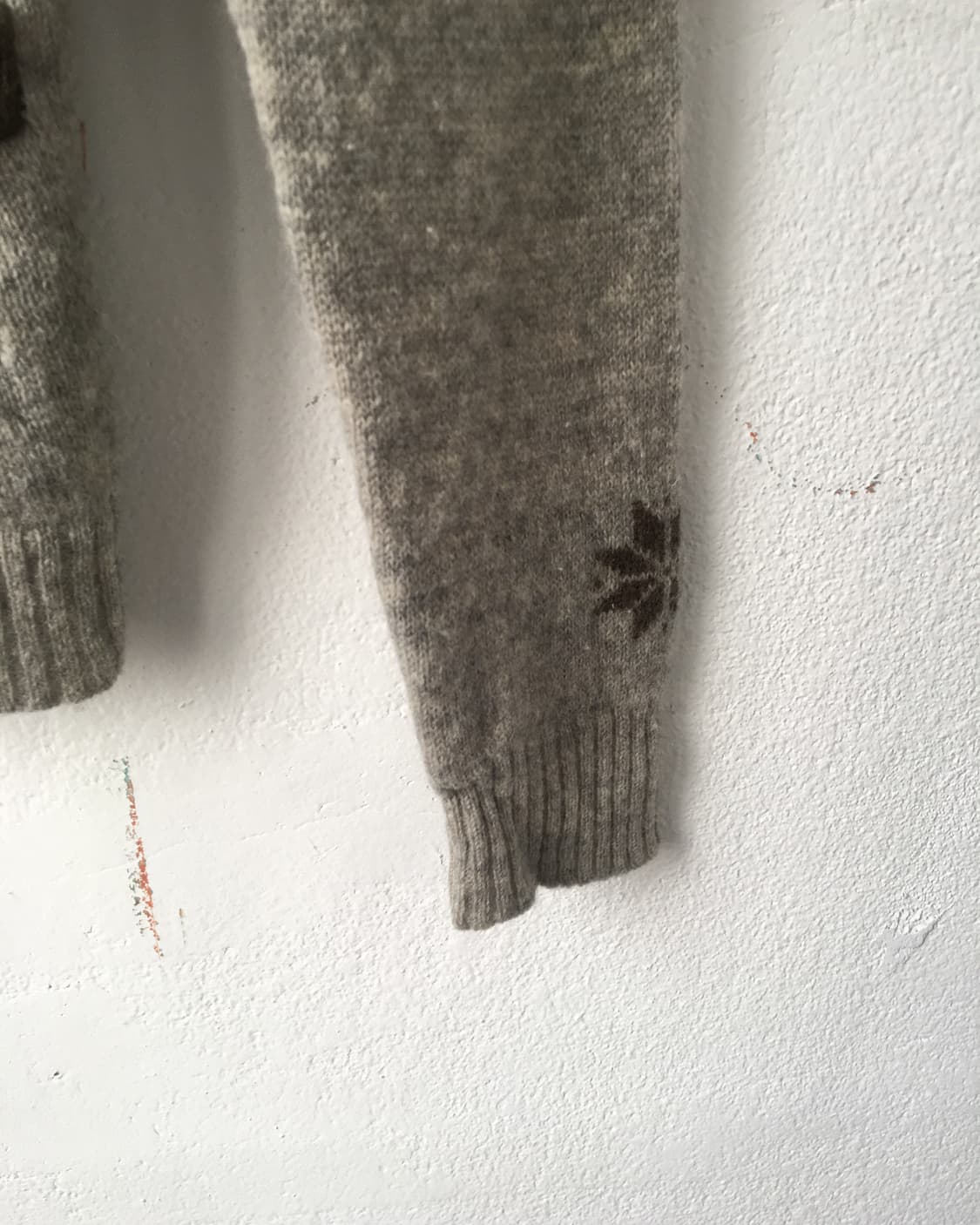 Snow pattern knit cardigan 상품이미지4