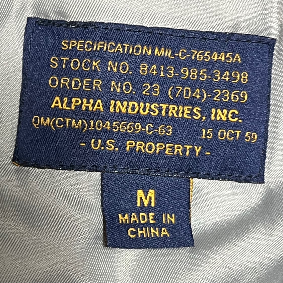 M 알파인더스트리 후드 블랙 항공점퍼 상품이미지3