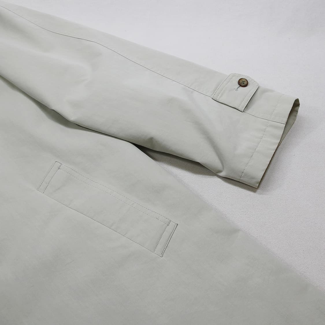 (착용컷) JEAN-LOUIS SCHERRER 싱글 트렌치 코트 103 상품이미지7