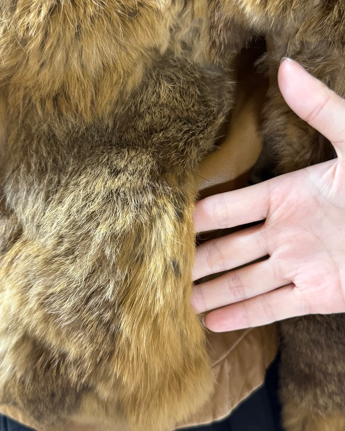 빈티지 리얼 레빗 퍼 양가죽 자켓 상품이미지6