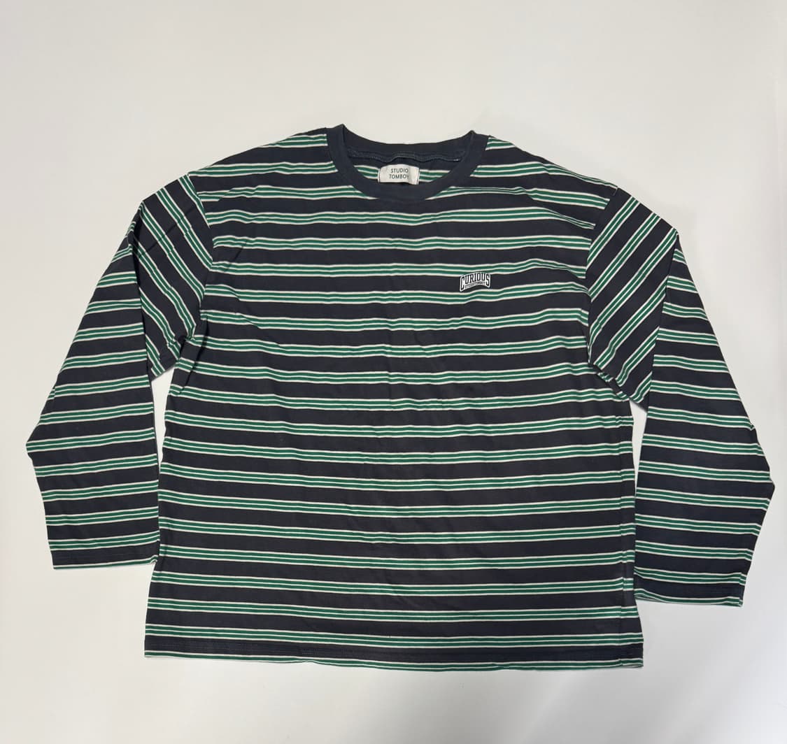 여성 스튜디오톰보이 24년도 스트라이프 티셔츠 상품이미지1
