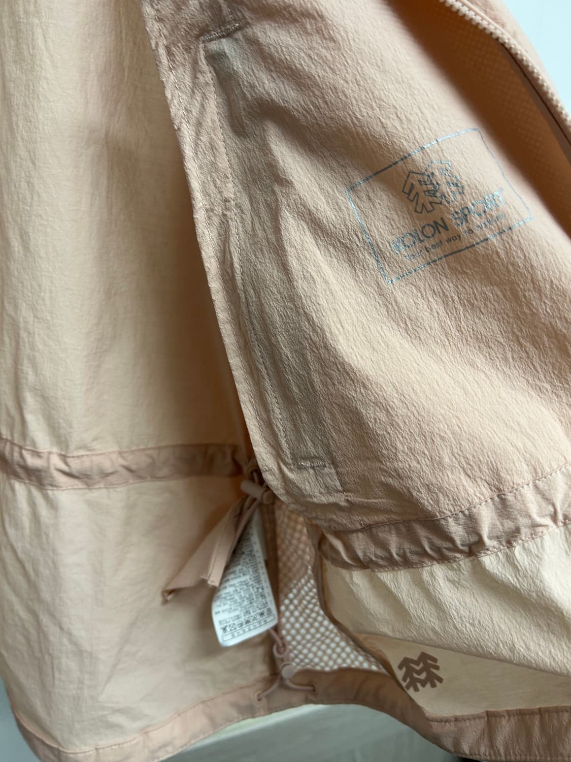 코오롱스포츠 핑크 바람막이 90 상품이미지7