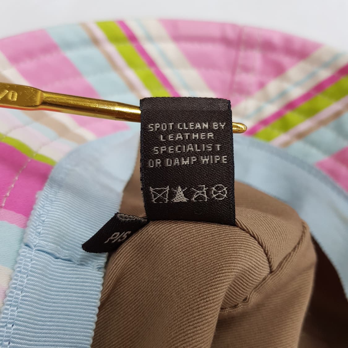 코치 스트라이프 코튼 버킷햇 상품이미지7