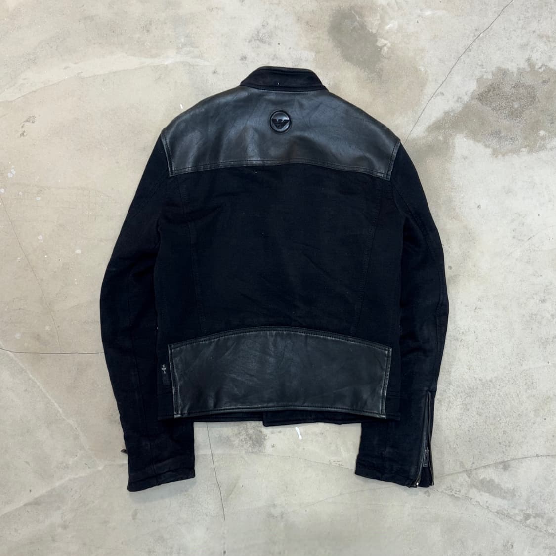 10‘s Emporio Armani Leather Panel Jacket 상품이미지2