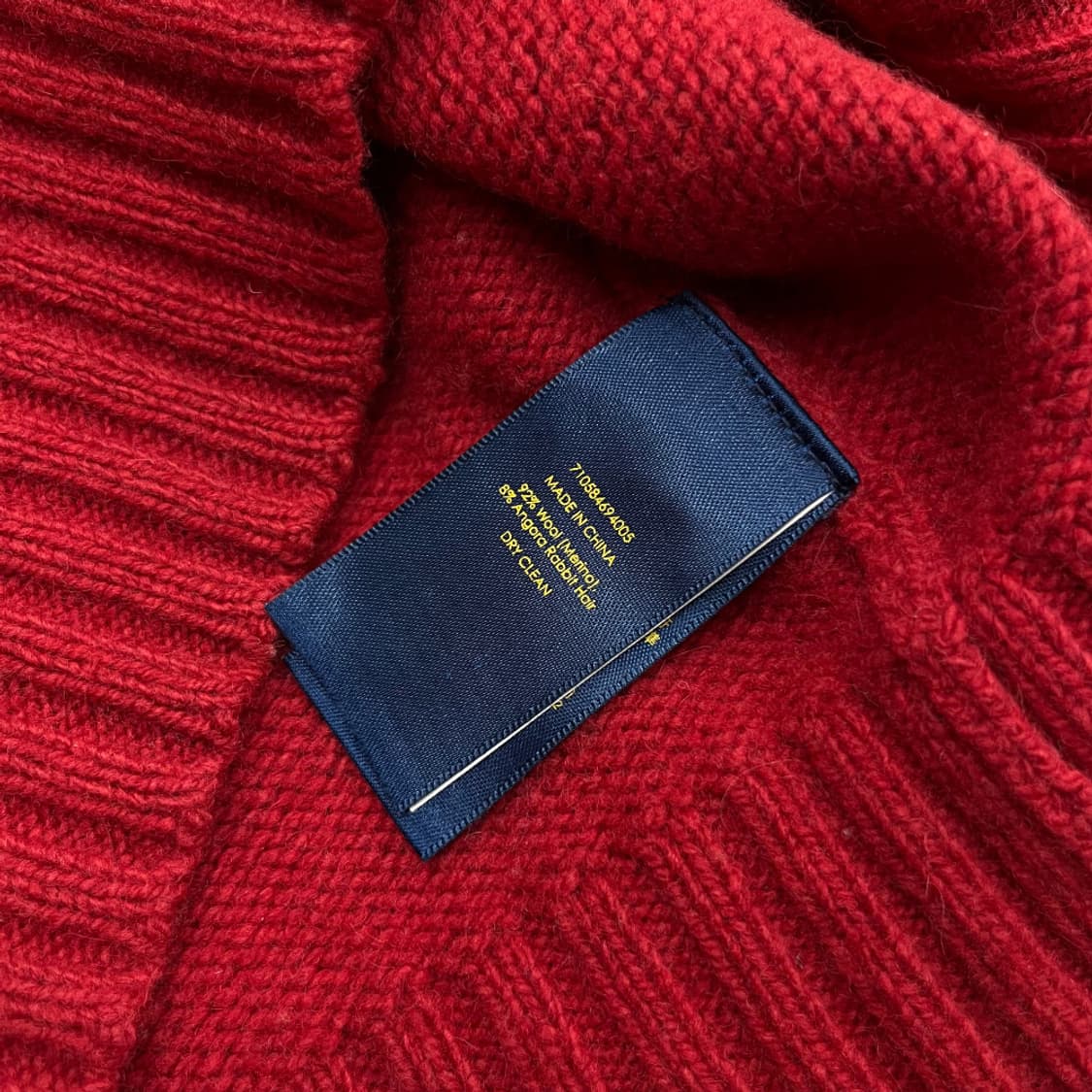 폴로 랄프로렌 네이비포니 레드 니트 S 상품이미지5