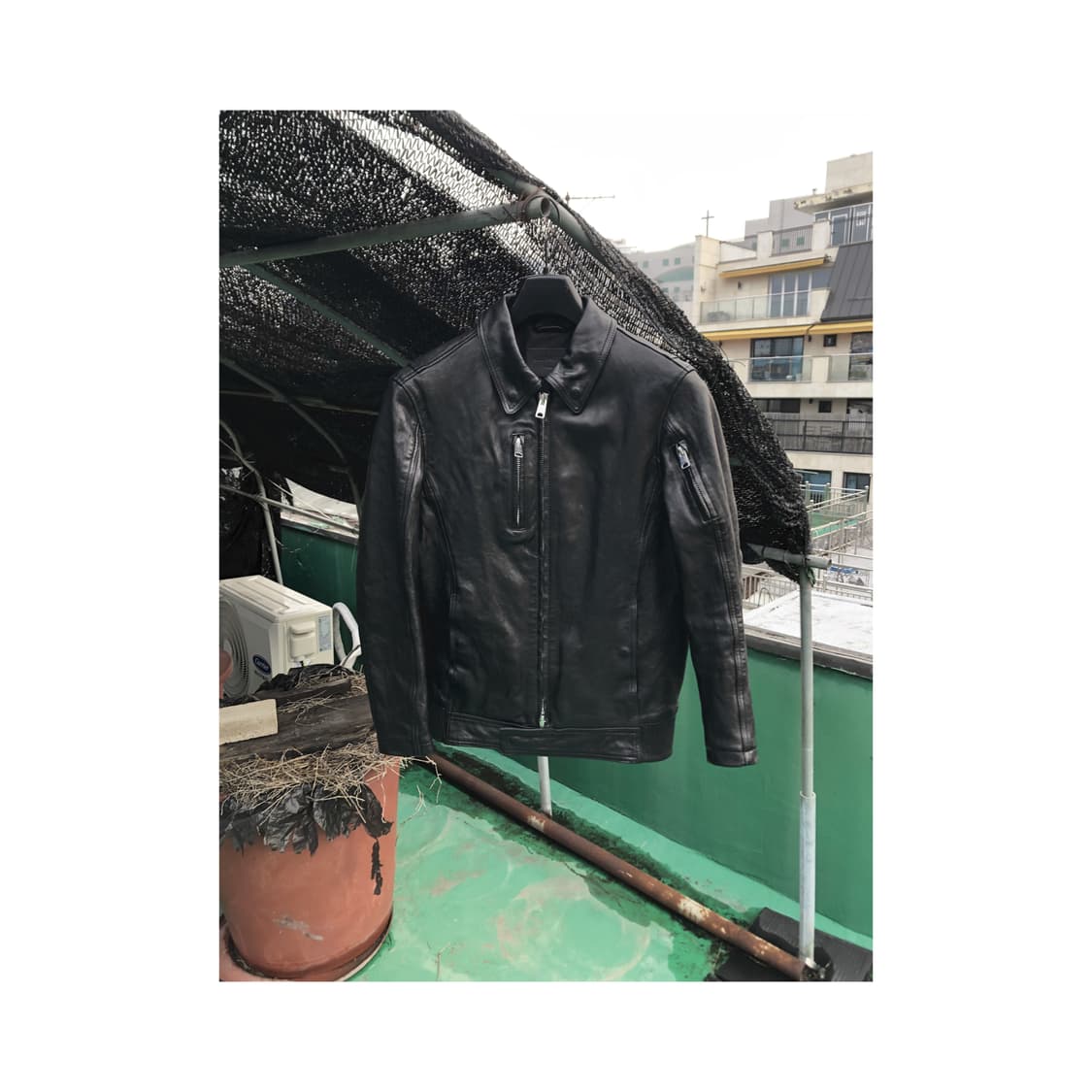 All Saints Kaleb Leather Jacket 상품이미지4