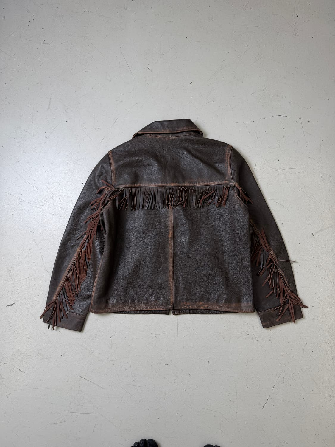 western fringe leather jacket  상품이미지7