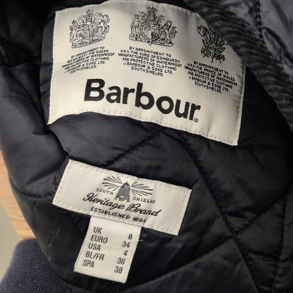 바버 롱 퀄팅 자켓 8사이즈 상품이미지5