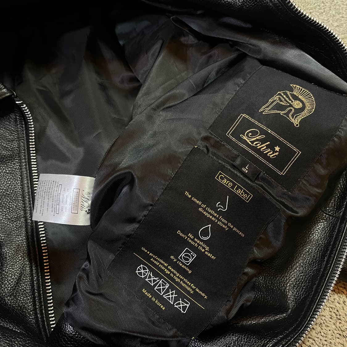 론트 염소 가죽 자켓 상품이미지6