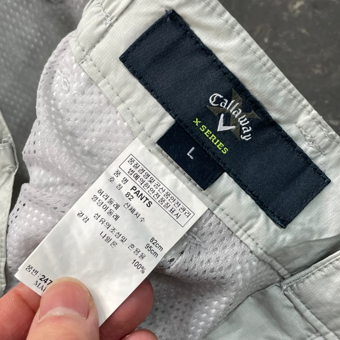 100 캘러웨이 반바지 절개 나일론 팬츠  상품이미지3