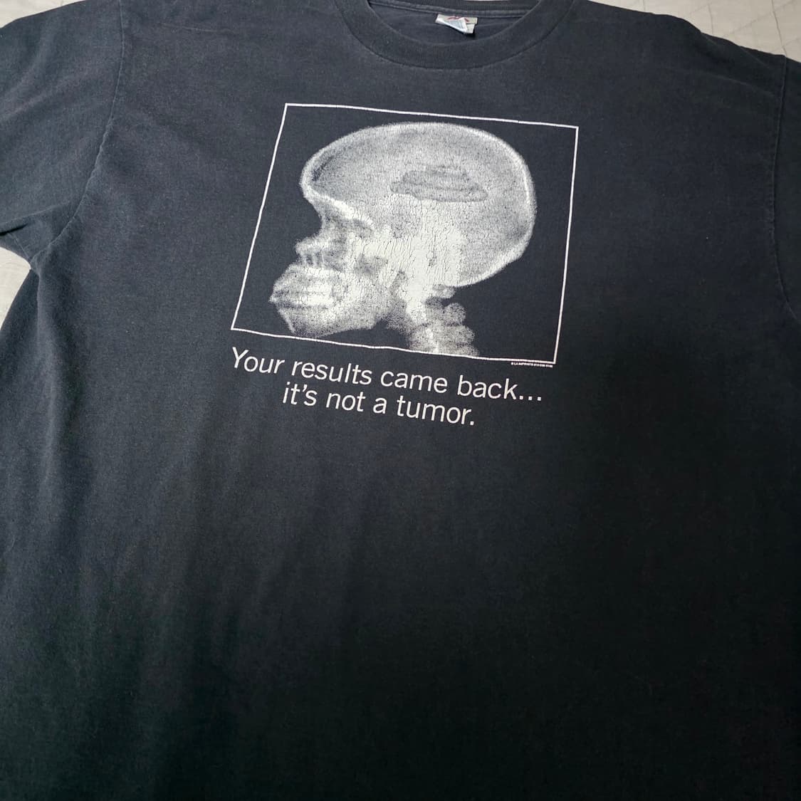 [XL] Y2K SHIT HEAD  빈티지 유머 티셔츠 블랙 상품이미지3