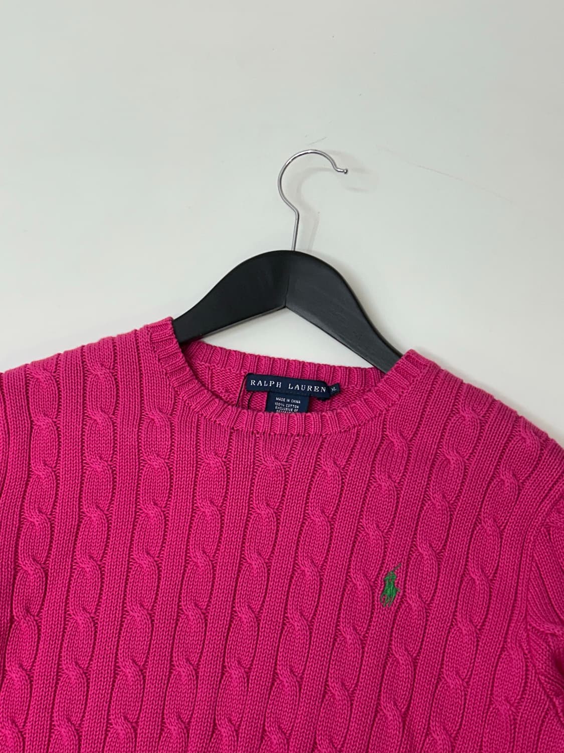 Lalph Lauren 랄프로렌 핑크컬러 케이블 니트 상품이미지1