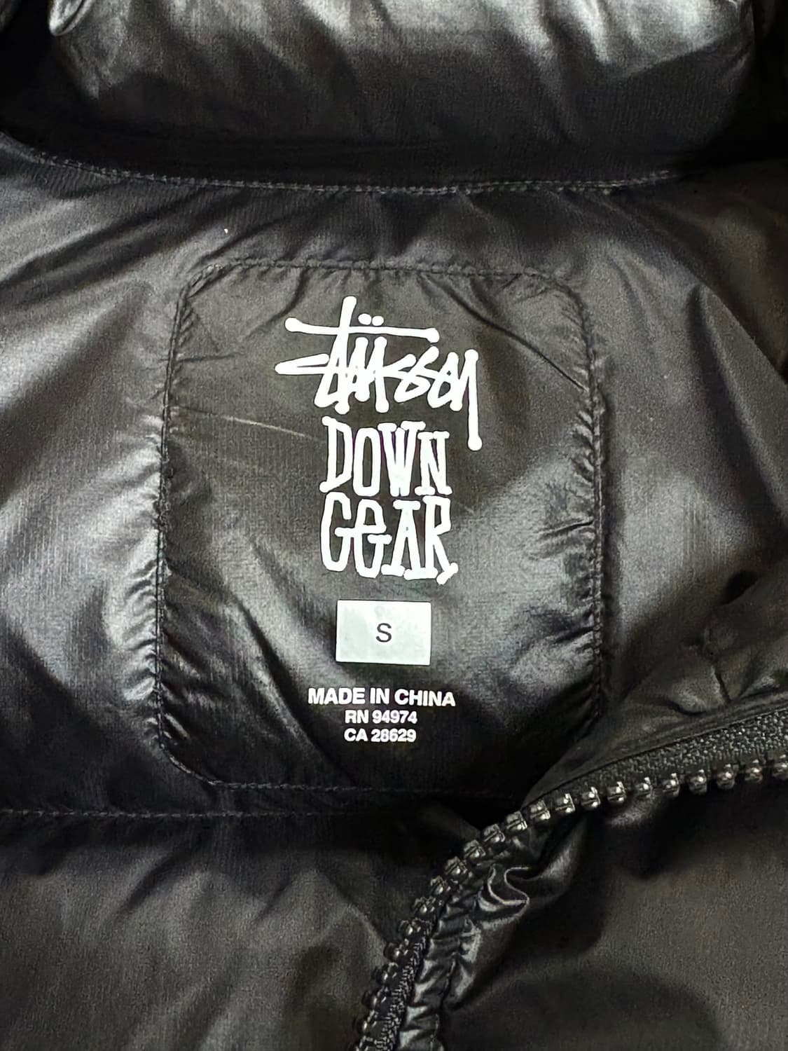 스투시 마이크로 립스탑 다운 자켓 제트 블랙 S 상품이미지2